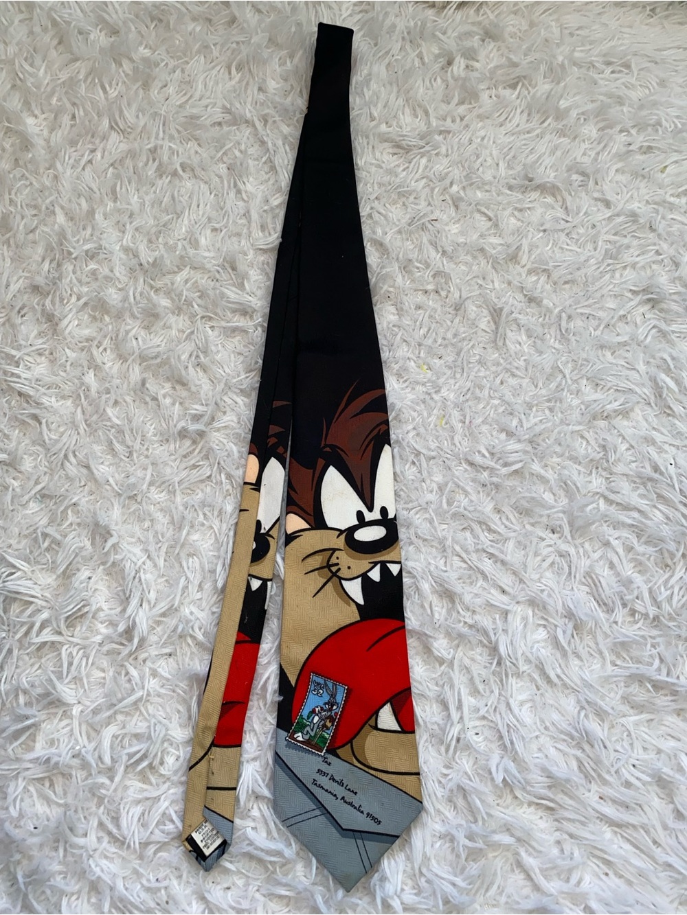 Looney Tunes vintage neck tie vintage Tasmanian Devil